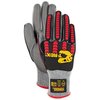 Magid T-REX TRX442 Lightweight Polyurethane Palm Coated Impact Glove TRX442XL